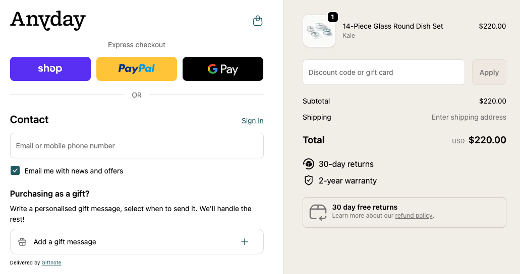Glass Round Dish Set by Anyday