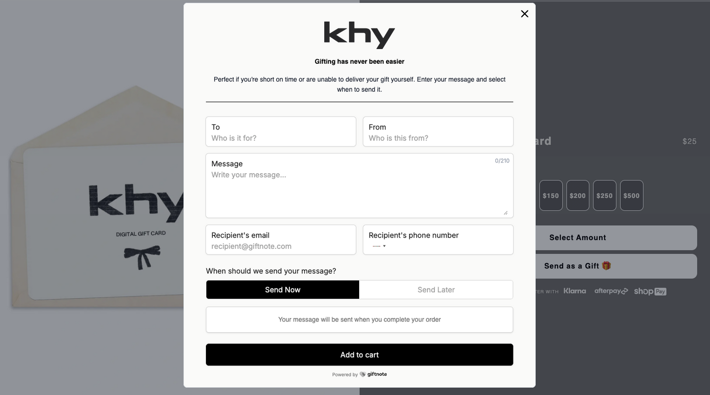KHY by Kylie Jenner Digital Gift Card