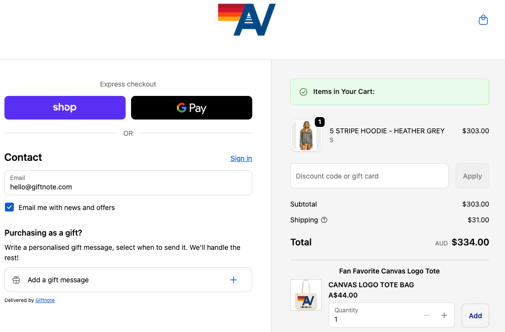 5 Stripe Hoodie by Aviator Nation