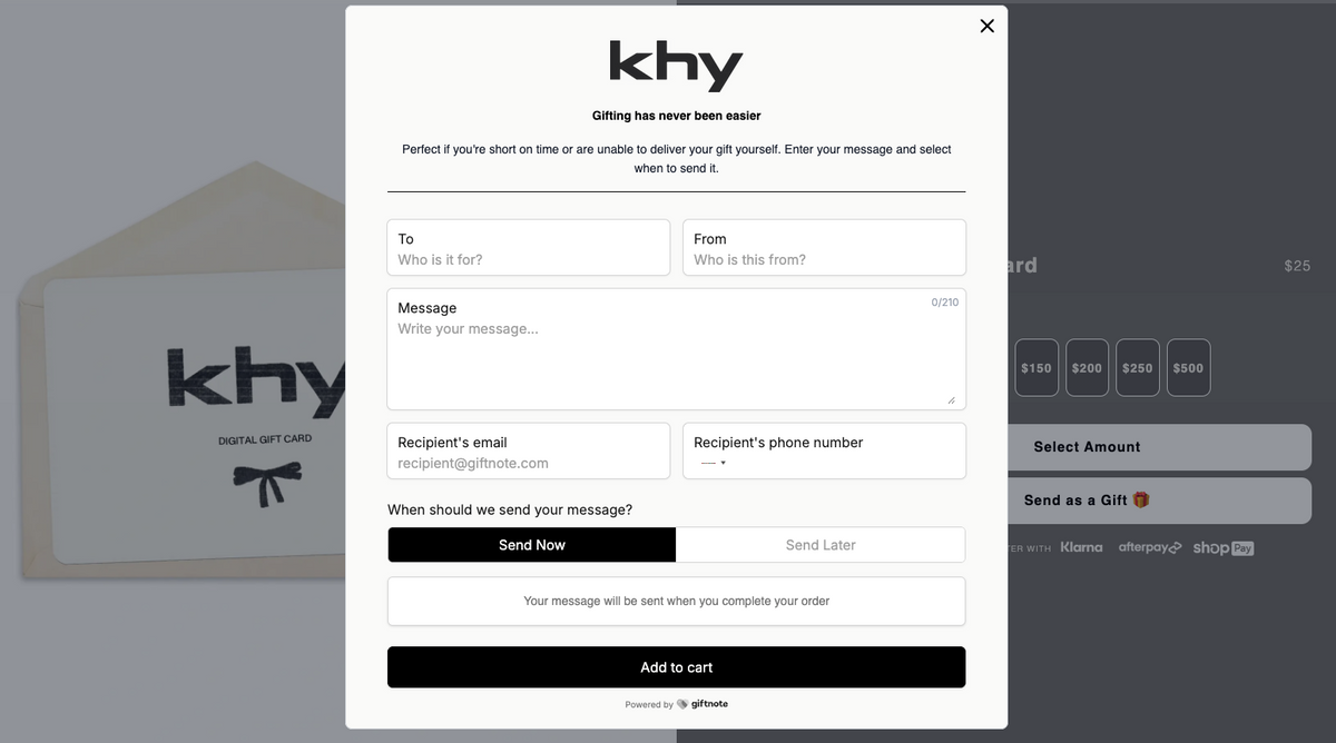 KHY by Kylie Jenner – Digital Gift Card